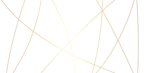 Golden lines on white background abstract vector digital art 