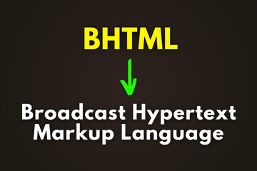 BHTML Meaning, Broadcast Hypertext Markup Language