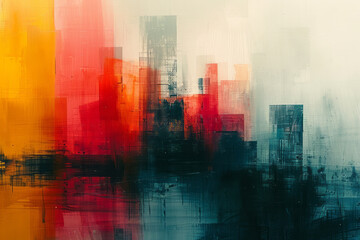 Obraz premium Artistic depiction of AI algorithms transforming raw data into visual insights, using abstract shapes and vibrant colors,