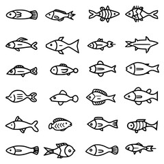 fish, sea, vector, fishing, silhouette, animal, illustration, icon, cartoon, nature, water, pattern, food, salmon, ocean, design, marine, art, set, seafood, seamless, shark, car, Seashells svg, Seashe