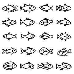 fish, sea, vector, fishing, silhouette, animal, illustration, icon, cartoon, nature, water, pattern, food, salmon, ocean, design, marine, art, set, seafood, seamless, shark, car, Seashells svg, Seashe