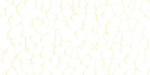 White background golden strokes abstract vector design texture crystalized crack effect