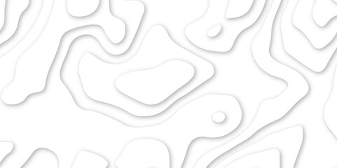 White topography 3d layers papercut design dropshadowed abstract contour map texture 3d design
