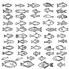 fish, sea, vector, fishing, silhouette, animal, illustration, icon, cartoon, nature, water, pattern, food, salmon, ocean, design, marine, art, set, seafood, seamless, shark, car, Seashells svg, Seashe