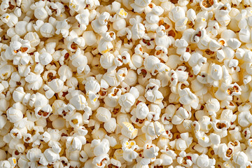 Close up texture of popcorn for cinema snacks background. generative ai