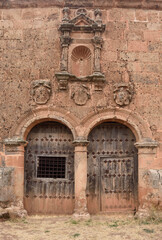Fototapeta premium entrance of Hermitage of Humilladero, Medinaceli,. Soria province, Castile and León, Spain