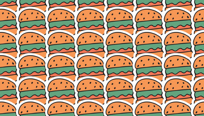 meal. burger. pizza. fast food. street food. tasty. the restaurant menu. the pattern. seamless pattern. seamless. Doodle. retro palette.