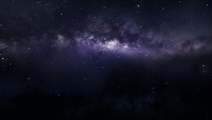 Fototapeta premium A dark night sky with stars and the milky way galaxy