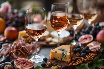 High-resolution image of an elegant wine tasting.