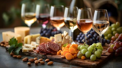 High-resolution image of a luxury wine tasting.