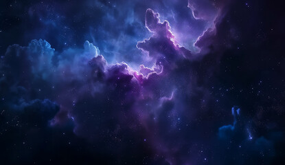 Fototapeta premium Amazing nebula background space wallpapper dark blue