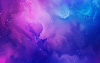 Vibrant purple and blue nebula background with stars