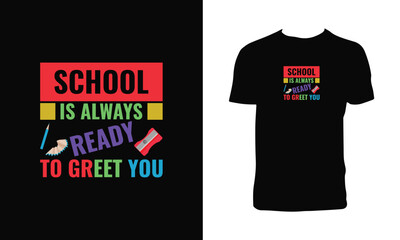 Back To School T Shirt Design. 