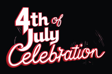 Obraz premium A poster for the fourth of July celebration.