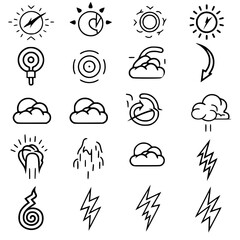 Storm icon, electricity icon, flash icon, lightning icon, thunder icon, thunderstorm icon, weather icon, danger icon, illustration icon, bolt icon, light icon, thunderbolt icon, climate icon, stroke i