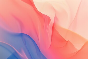 Abstract background with soft pink, blue and orange color waves