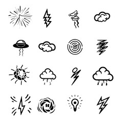 Storm icon, electricity icon, flash icon, lightning icon, thunder icon, thunderstorm icon, weather icon, danger icon, illustration icon, bolt icon, light icon, thunderbolt icon, climate icon, stroke i