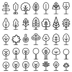 Tree Icon, Tree Vector, Tree illustration, palm tree icon, palm tree svg, Christmas tree svg, ecosystem, growth, horizontal, icon set, outline, panoramic, abstract, illustration, shape, birch tree, fi