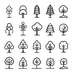 Tree Icon, Tree Vector, Tree illustration, palm tree icon, palm tree svg, Christmas tree svg, ecosystem, growth, horizontal, icon set, outline, panoramic, abstract, illustration, shape, birch tree, fi
