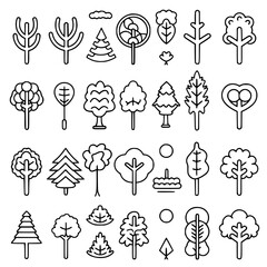 Tree Icon, Tree Vector, Tree illustration, palm tree icon, palm tree svg, Christmas tree svg, ecosystem, growth, horizontal, icon set, outline, panoramic, abstract, illustration, shape, birch tree, fi