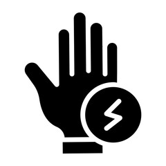 Gloves Vector Glyph Icon Design