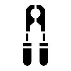 Crimping Vector Glyph Icon Design