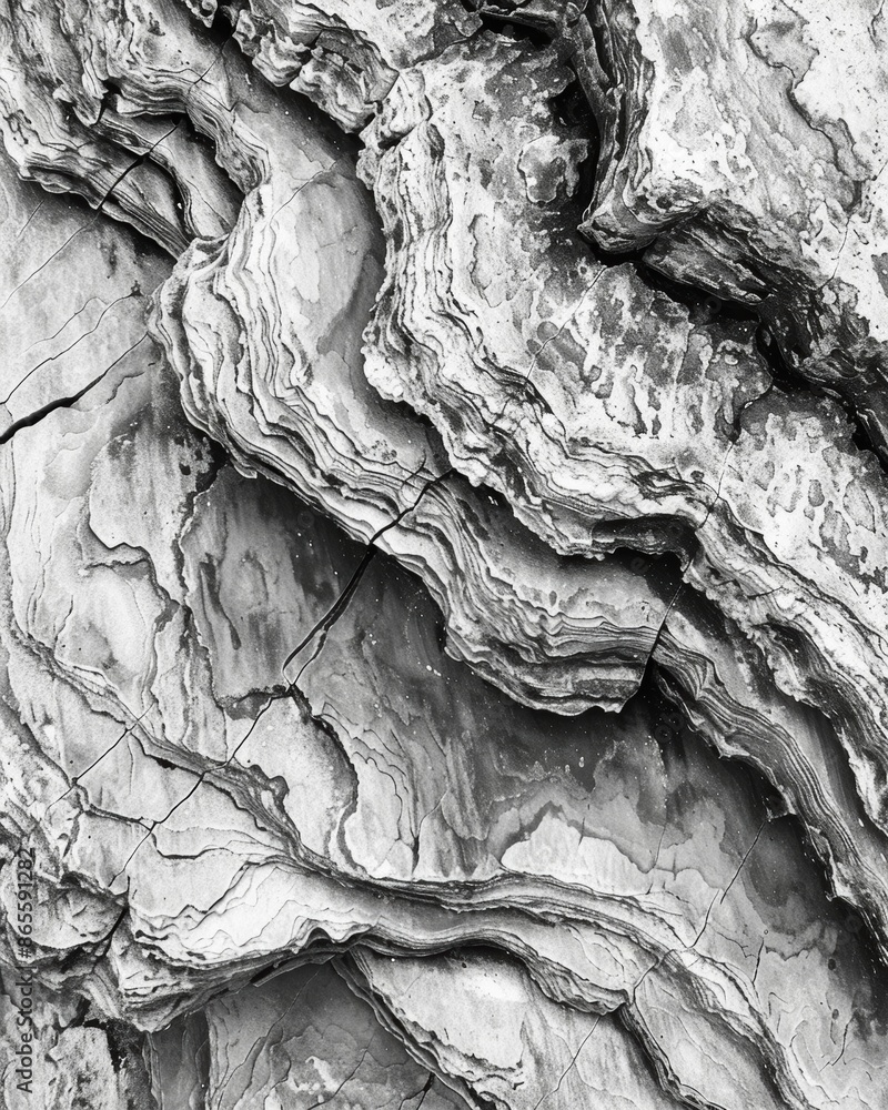 Poster the delicate and intricate patterns of a rock almost resembling a work of art created by years of er