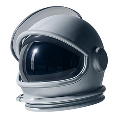Fototapeta premium A silver helmet with a black visor