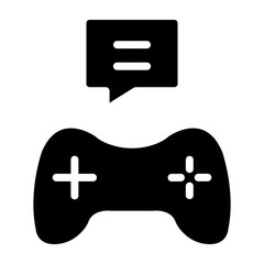Fototapeta premium Gaming Vector Glyph icon design