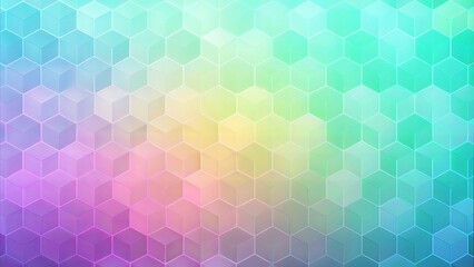 Abstract hexagon pattern with gradient colors