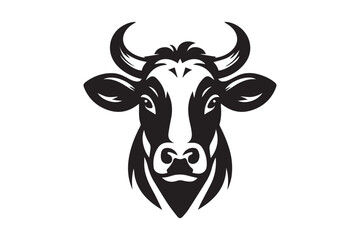 Cow head vector illustration