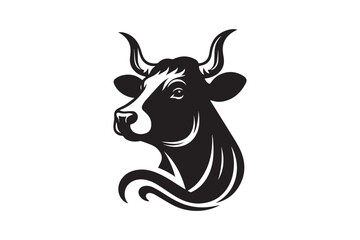 Cow Silhouette vector illustration