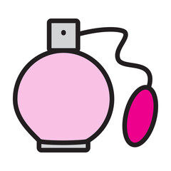 Perfume Layering Vector Filled Icon Design
