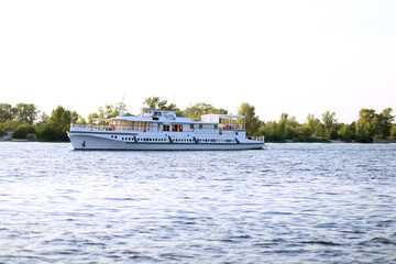Luxury yacht in the sea