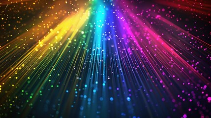 Fototapeta premium Abstract bright and colorful light show with a rainbow of colors background