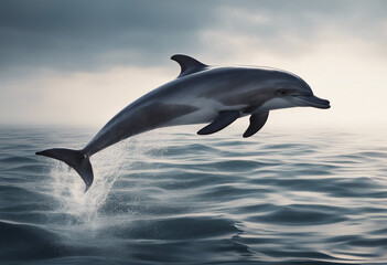 Fototapeta premium Dolphin isolated on transparent