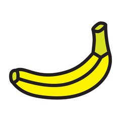 Banana Vector Filled Icon Design