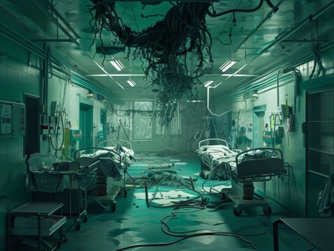 Surreal and Distorted Hospital Setting with Dextromethorphan Warping Reality