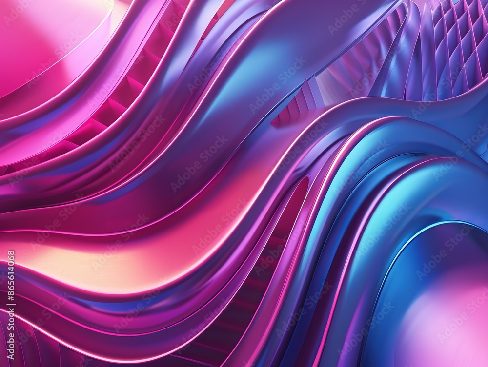 Aufkleber this abstract, background image features a colorful and vibrant wave pattern that could be a wallpap