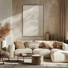 Exquisite and streamlined living room setup, a backdrop for abstract concepts, making it a wallpaper and background best-seller