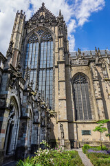 Fototapeta premium St. Martin's Cathedral or Dom Church (Domkerk, from 1254), Gothic church dedicated to Saint Martin of Tours. Utrecht, the Netherlands.