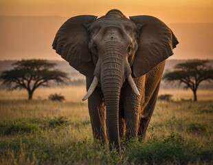 Fototapeta premium Elephant in the savannah