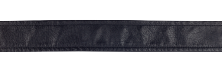 black leather belt isolated from background
