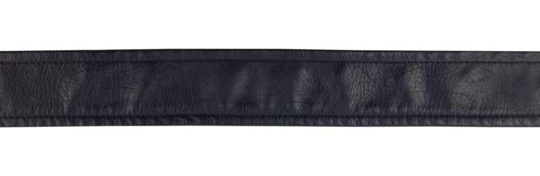 black leather belt isolated from background