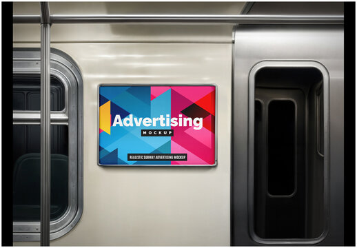 Subway Billboard Mockup