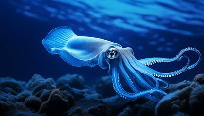 inkfish in the sea