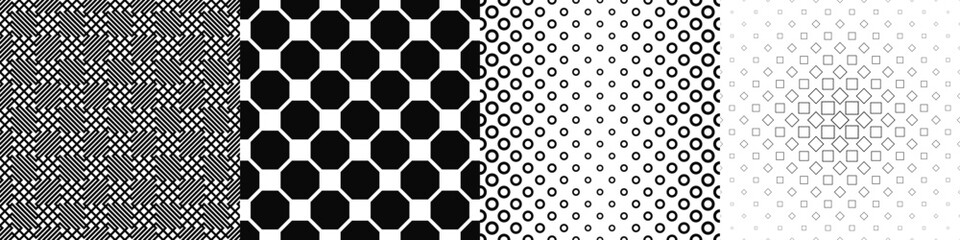 Black and white pattern collection