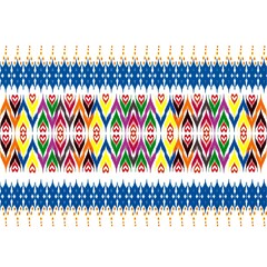 Seamless pattern of african american tribal or indian ethnic fabric pattern. Including knitted rugs and printed matter. vector illustration