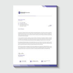 Vector letterhead template