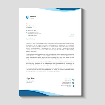 Professional creative letterhead template design